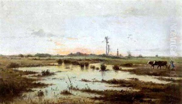 Nillandschaft Mit Moschee Und Minarett - view 1