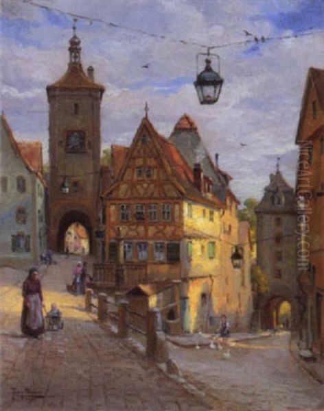 Am Plonlein In Rothenburg Ob Der Tauber - view 1