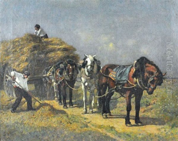 Stacking Hay - view 1