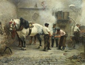 Chez Le Marechal Ferrand by Adolphe Gustave Binet