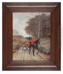 Equipage De Chasse A Courre by Adolphe Gustave Binet