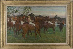 Les Alezans by Adolphe Gustave Binet