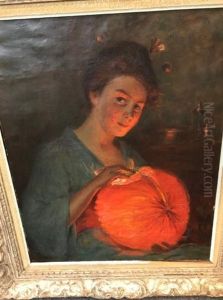 Femme Au Lampion Rouge