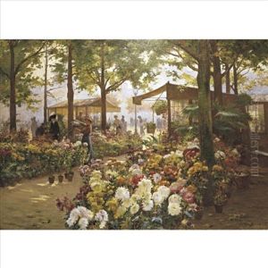 Flower Market by Georges Binet