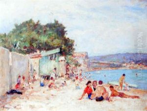 Plage Animee by Georges Binet