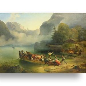 Crossing The Colorado River by George Caleb Bingham