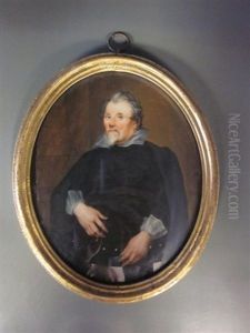 Portrait Of A Gentleman, Called Old Franks, Wearing Black Coat And White Collar And Holding A Letter In His Left Hand by Margaret, Lady Bingham
