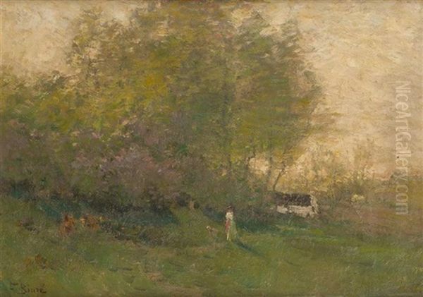 Jeune Femme A L'oree Du Bois - view 1