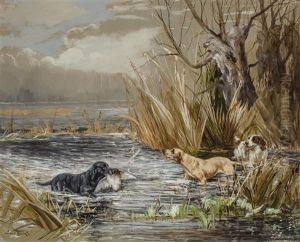 Duck Shooting: Banchory Rex, Banchory Slider, Banchory Dancho by Reuben Ward Binks