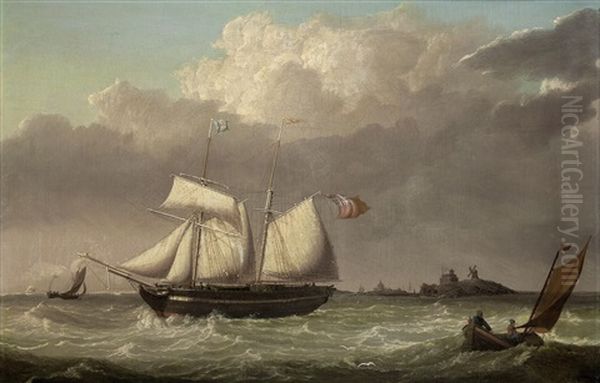 Topsail Schooner Off The Dutch Coast - view 1