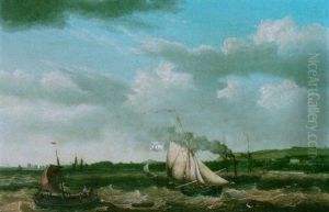 Shipping In An Estuary by Thomas A. Binks