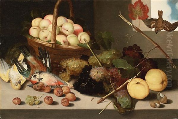 Fruchtestillleben Mit Vogeln - view 1