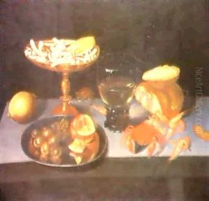 A Still Life With A Roemer, A Dish Of Sweetmeats...
