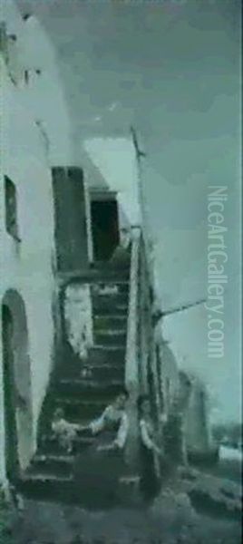 Figures On Steps - view 1