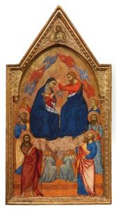 Coronation Of The Virgin With Saint John The Baptist by Giovanni del Biondo