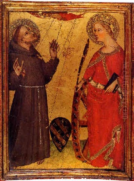 Saint Francis Receiving The Stigmata And Saint Catherine Of Siena - view 1