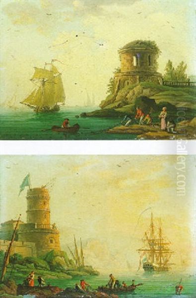 Marine Par Un Temps Calme Aux Abords D'un Rivage Mediterraneen - view 1
