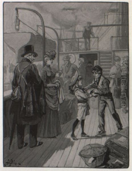 Dick Boards The Steamer To Bid Good-bye To Lord Fauntleroy - view 1