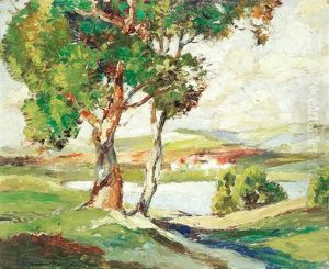 Wiltshire Landscape by Samuel John Lamorna Birch