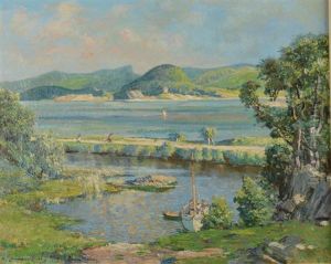 On The Crinan Canal, West Scotland by Samuel John Lamorna Birch