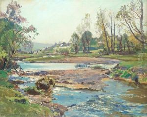 The Barle At Withy Pool, Somerset by Samuel John Lamorna Birch