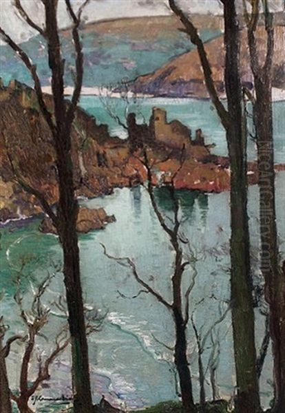 King Charles's Castle, The Estuary, Salcombe, Devon (study) - view 1