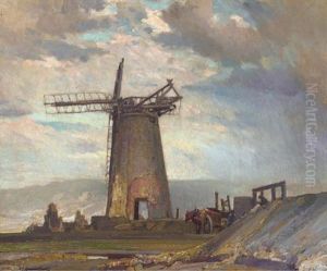 Landscape With Windmill
