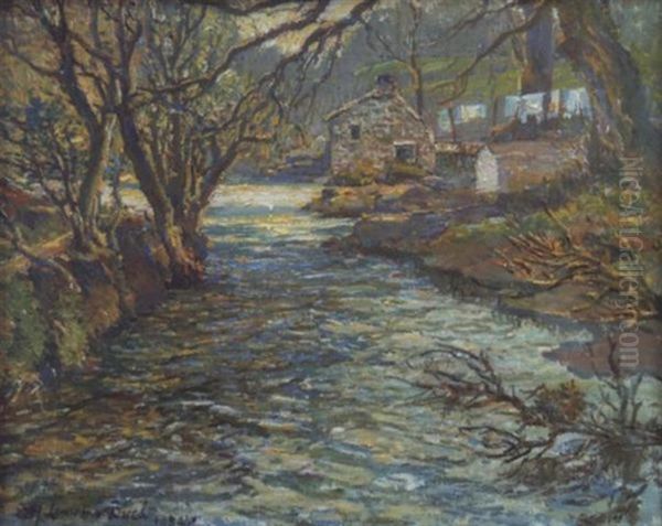 Down-falling Stream Lamorna - view 1