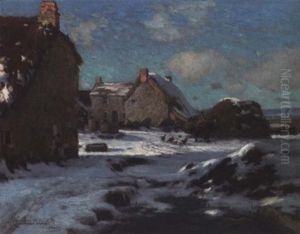 A Bright Winter's Day by Samuel John Lamorna Birch