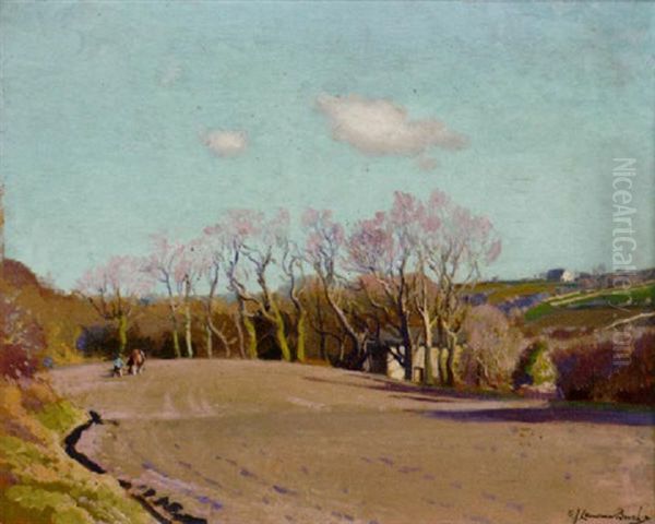 Rolling The Wheatfield, Lamorna - view 1