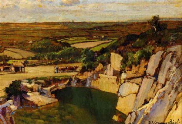 A Quarry, Lamorna - view 1