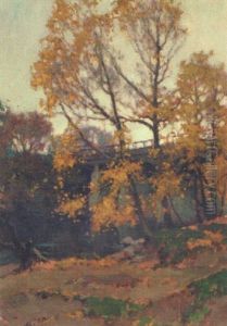 The Viaduct by Samuel John Lamorna Birch