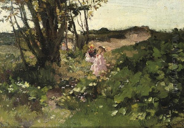 Children Playing In The Dunes - view 1