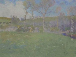 A Stream In A Summer Landscape A Stream In A Summer Landscape