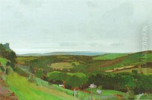 The Gren Valley, Evening by Samuel John Lamorna Birch