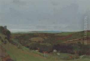 The Green Valley, Evening by Samuel John Lamorna Birch