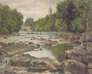 The River In Spring by Samuel John Lamorna Birch