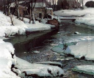 Trout Stream, Lamorna, Cornwall by Samuel John Lamorna Birch