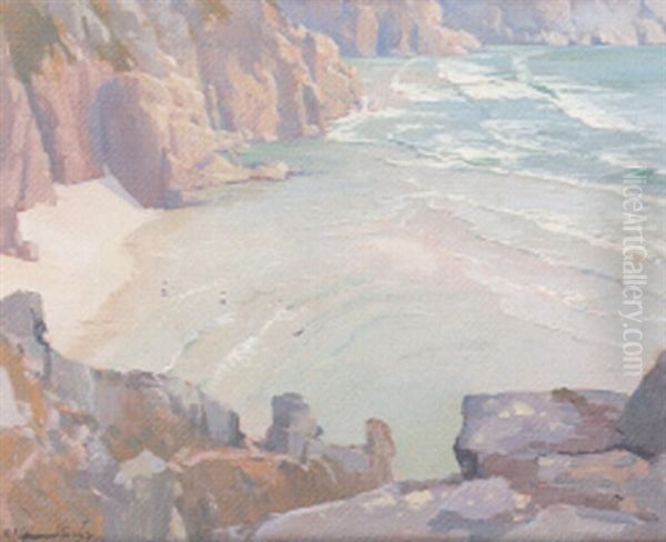 Swimming In Pedn-e-vounder Bay - view 1