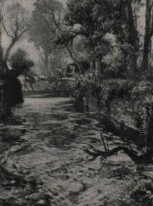 The Back Of The Studio by Samuel John Lamorna Birch