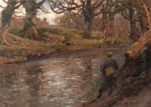 Fisherman By A River Fisherman By A River