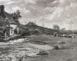 The River Piddle, Dorset by Samuel John Lamorna Birch