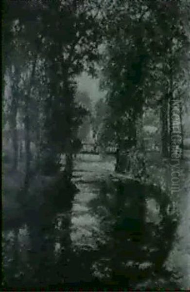 A Shaded Stretch Of River - view 1