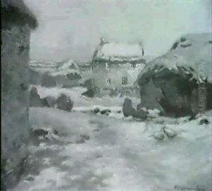 Farmstead In Winter by Samuel John Lamorna Birch