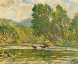 Grundie River, Ross-shire by Samuel John Lamorna Birch
