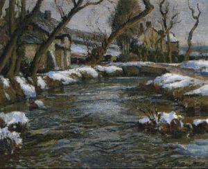 A Stream In Winter by Samuel John Lamorna Birch