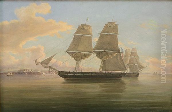 American Cutter At A Foreign Port - view 1