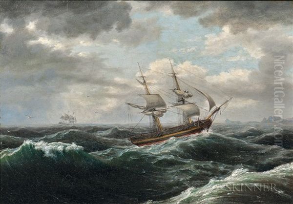Brig In A Storm - view 1