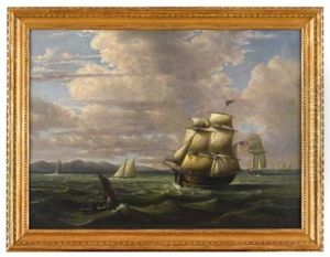 American Ships And Sailboats by Thomas Birch