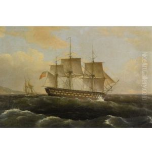 U.s. Frigate "president" by Thomas Birch